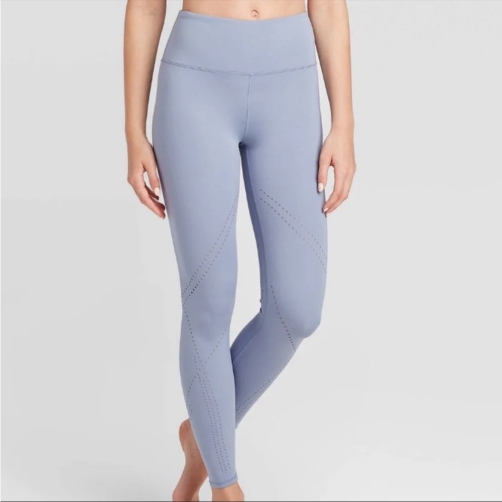 Joy lab high rise Aspen 7/8 blue legging size large